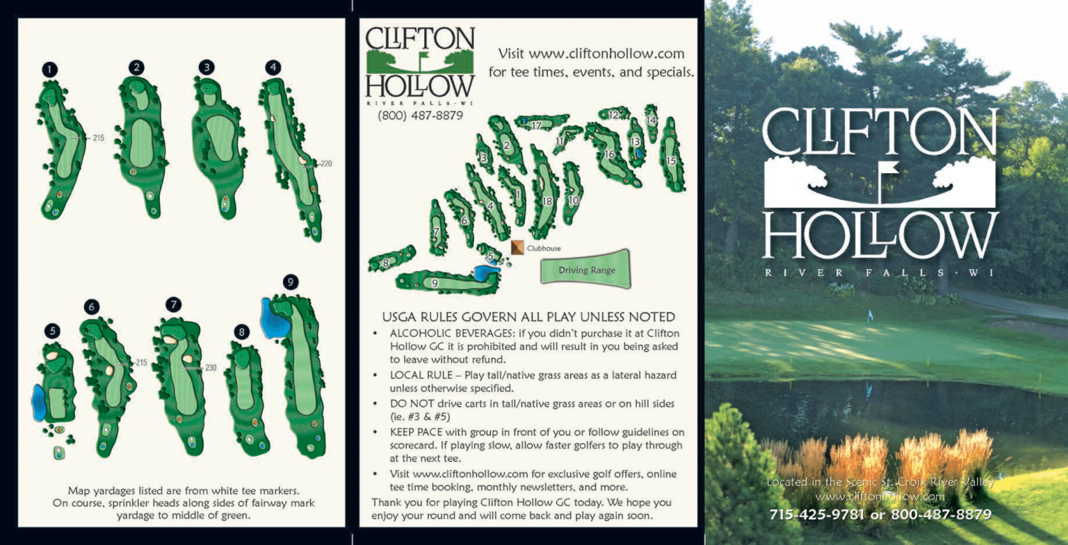 Scorecard - Clifton Hollow Golf Club